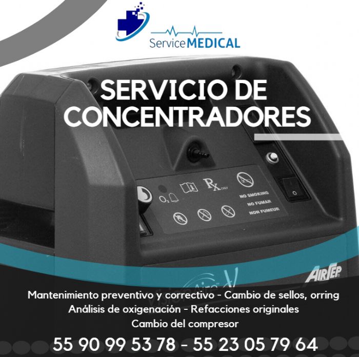 Reparación de concentradores de Oxigeno
